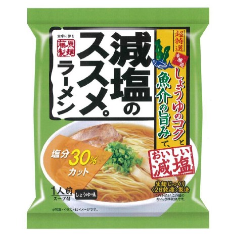 減塩のススメ。ラーメンしょうゆ味