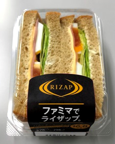 RIZAPハムとチーズサンド